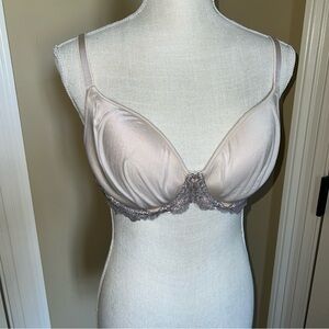 Wacoal Lace Affair Contour Nude Brown 34D 853256 Bra Padded